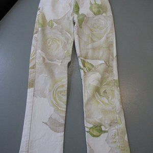 Roberto Cavalli Roses Buds jeans ~ Size s